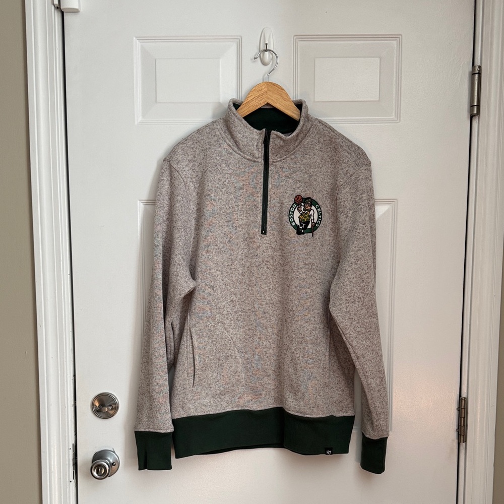 47 Brand | Celtics Zip-Up Sweater